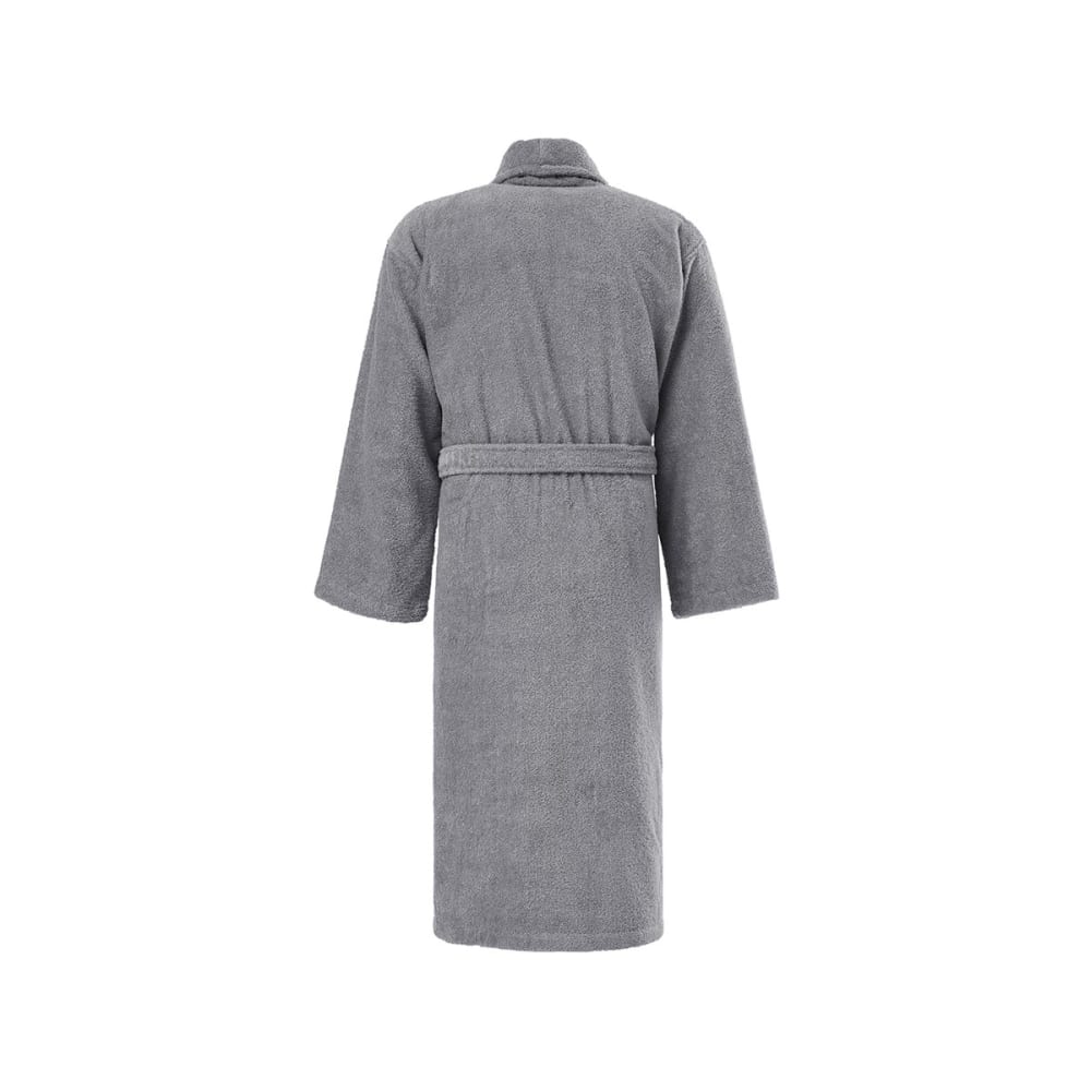 Peignoir col châle en coton bio gris perle xl - Maisons du Monde