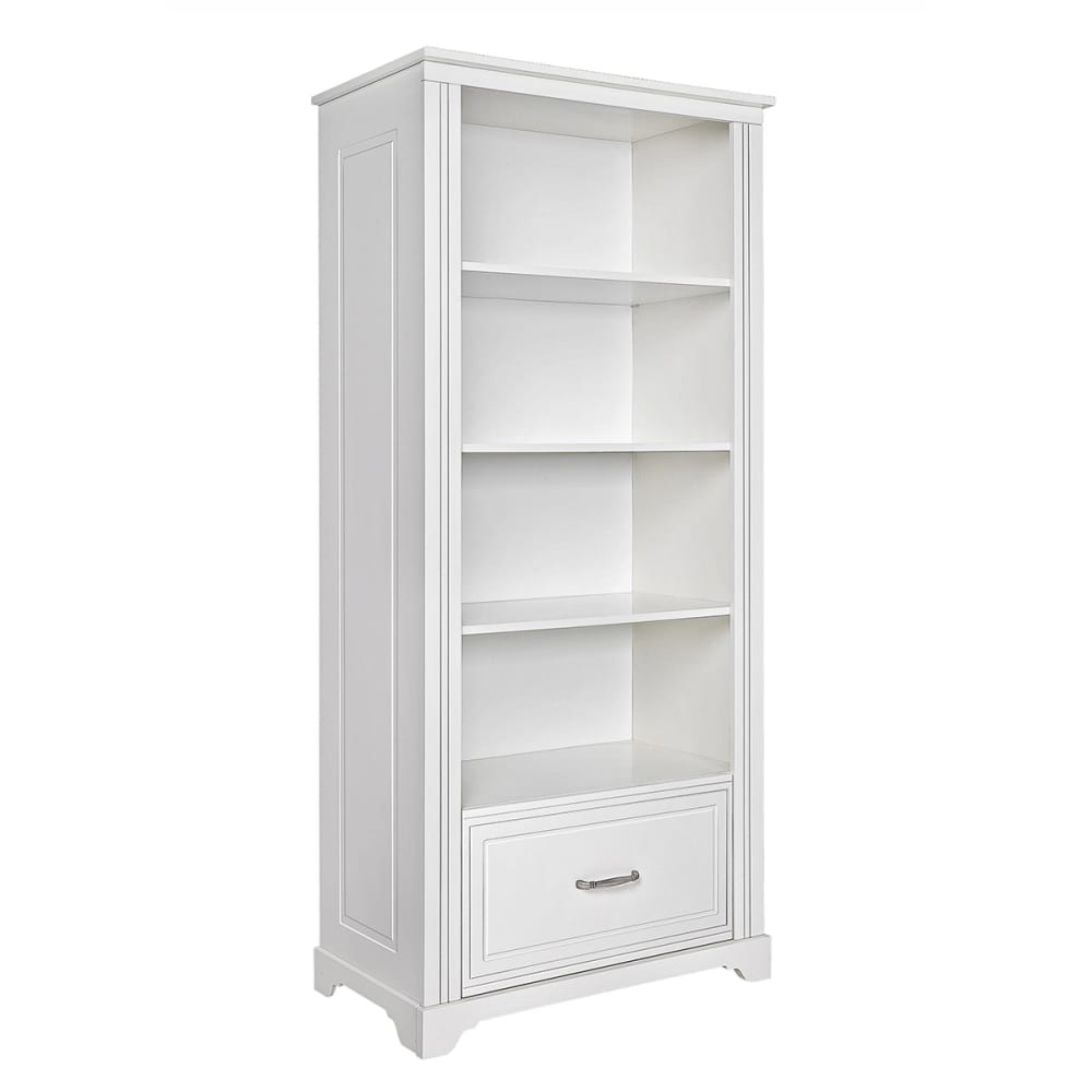 Bibliothèque 1 tiroir panneaux mdf blanc