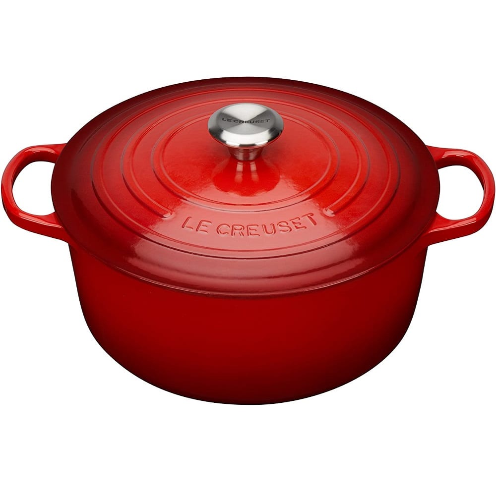 Cocotte ronde Signature 30cm rouge en fonte
