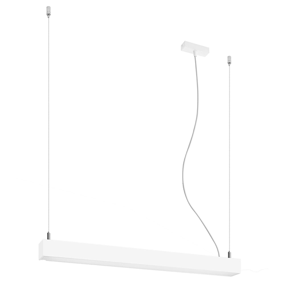Thoro Lighting Hängelampe aus Aluminium, Höhe 150 cm, weiß style modern - Aluminium