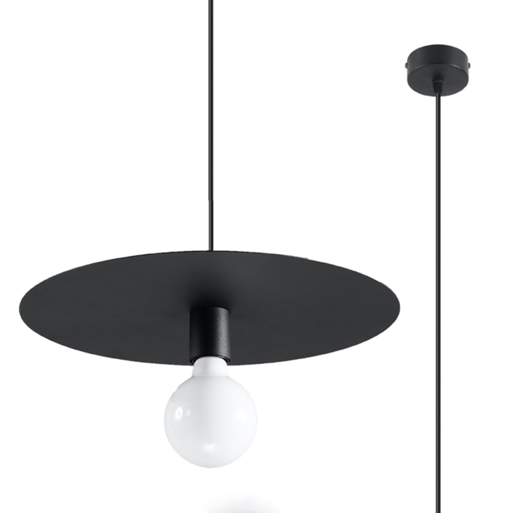 Sollux Lighting Pendelleuchten aus Stahl in Schwarz style classic chic Schwarz Stahl