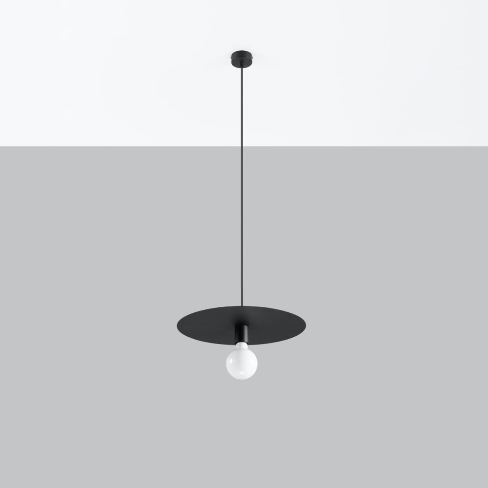 Lámpara de techo negro acero alt. 105 cm - Maisons du Monde