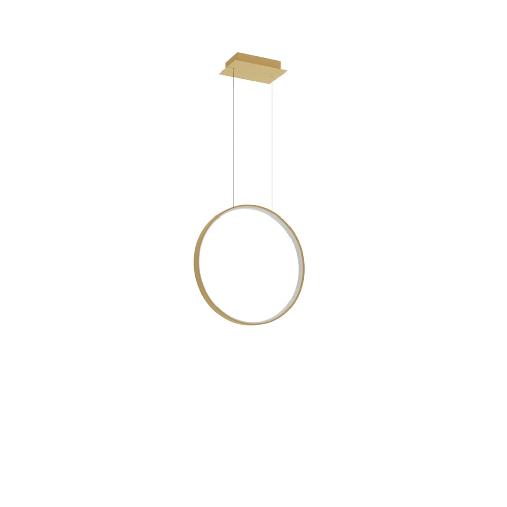 Thoro Lighting Hängelampe aus Aluminium, Höhe 150 cm, golden style modern - Aluminium