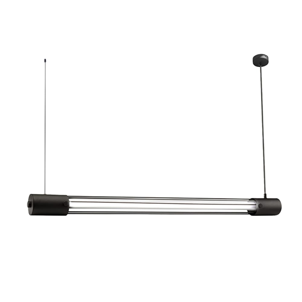Thoro Lighting Hängelampe aus Stahl, Höhe 150 cm, schwarz style modern - Stahl
