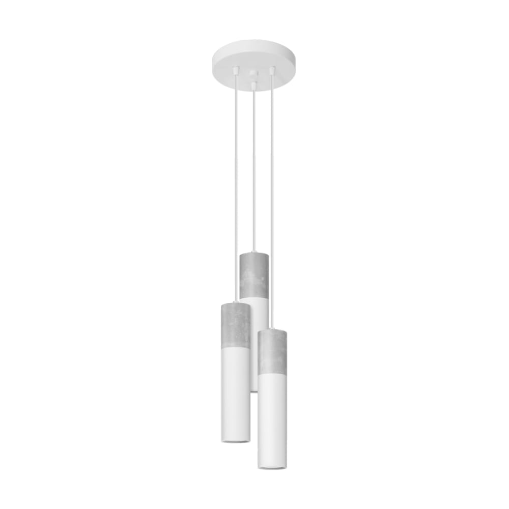 suspension Acier Blanc/Gris