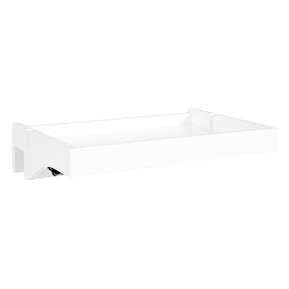 Table de chevet suspendue effet bois blanc