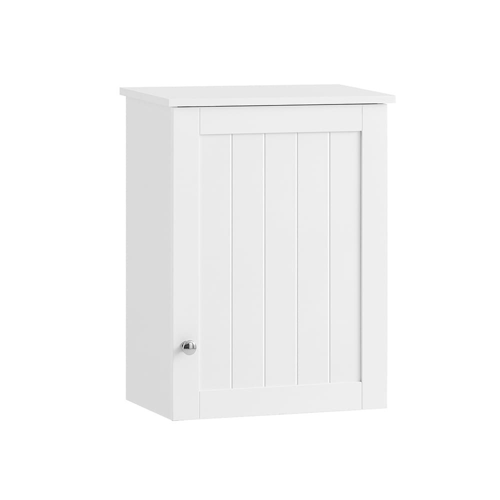SoBuy Meuble haut de rangement effet bois blanc Blanc Panneau De Particules - 40x52x23cm