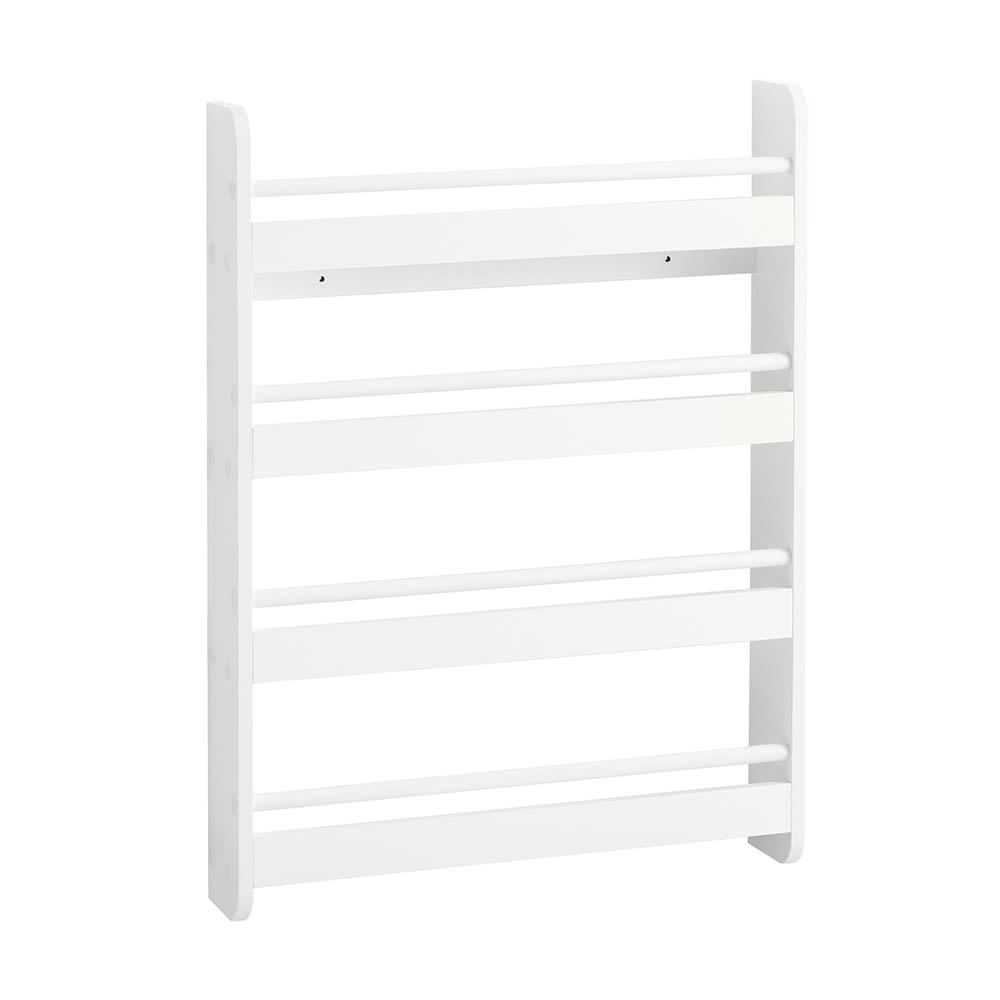 SoBuy Kinderregal mit 4 Ablagen MDF Weiß WEISS SPANPLATTE Kinder