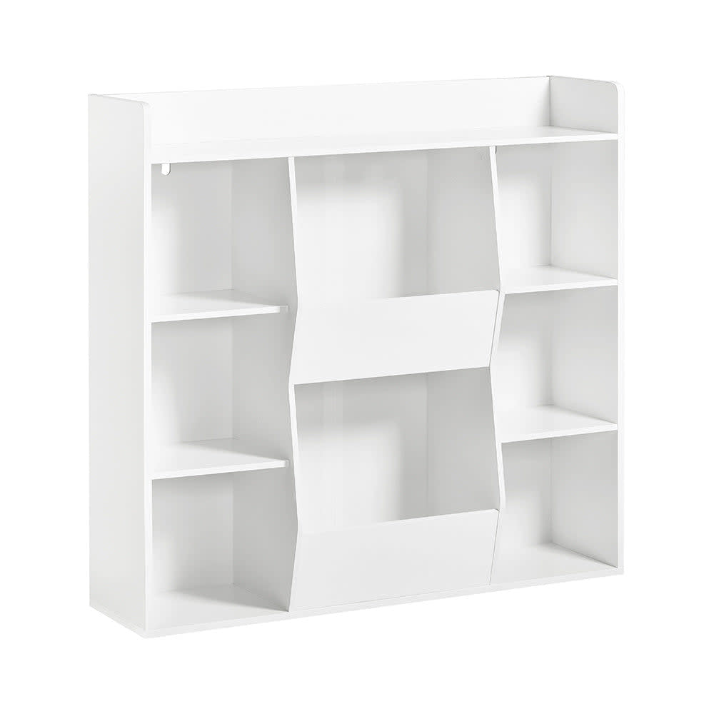 Kinderregal Mit 8 Offenen FäChern MDF Weiß