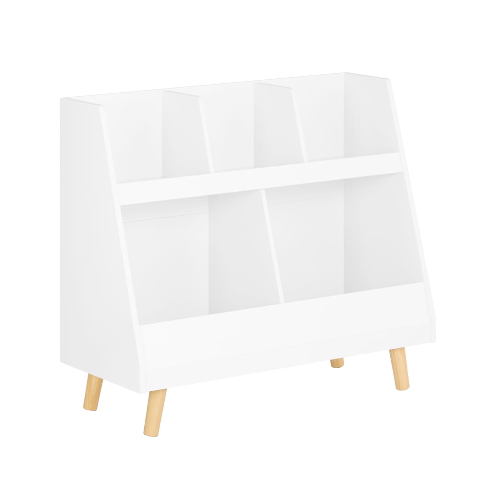 SoBuy - Meuble de rangement à jouets pour enfants effet bois blanc