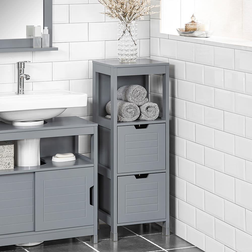 Armario de baño mdf gris - Maisons du Monde