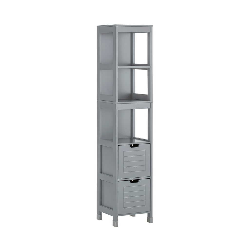Armario alto de baño mdf gris
