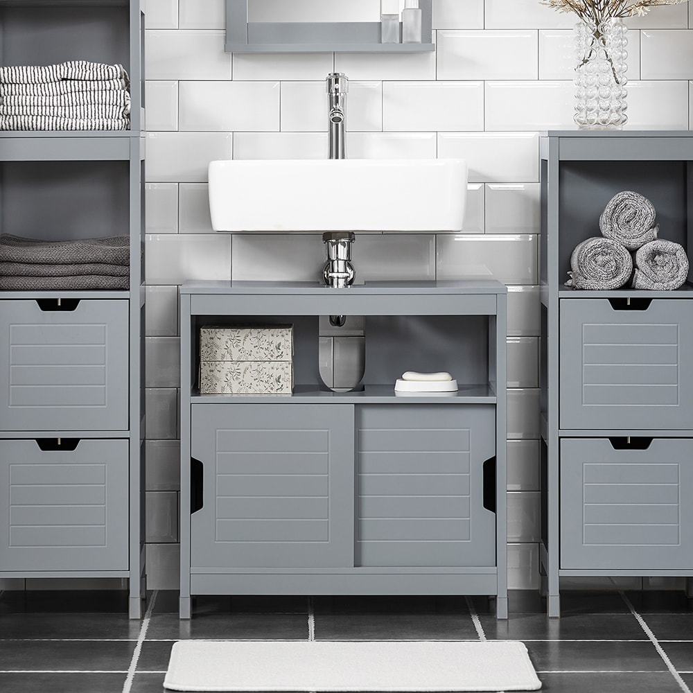 Armario para de bajo del lavabo mdf gris - Maisons du Monde