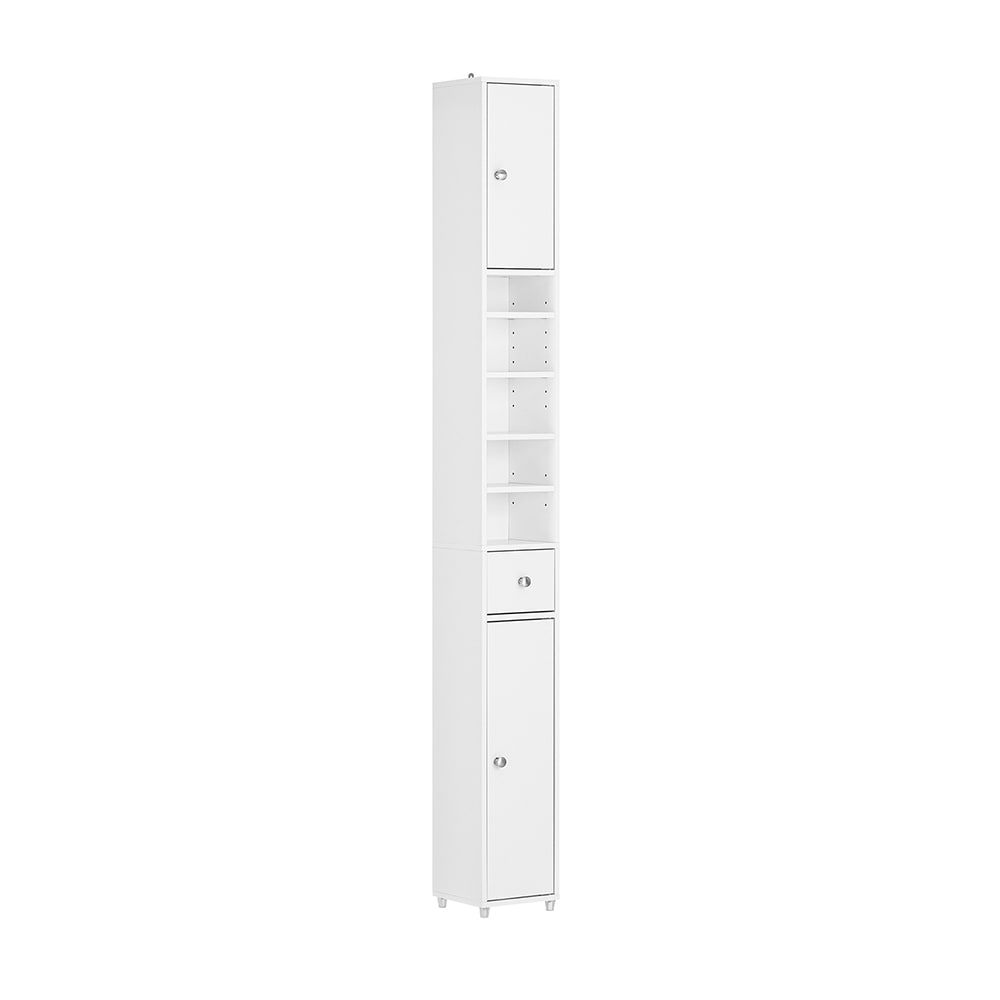 SoBuy Hochschrank schmal badschrank weiß 20x20x180 cm - Spanplatte