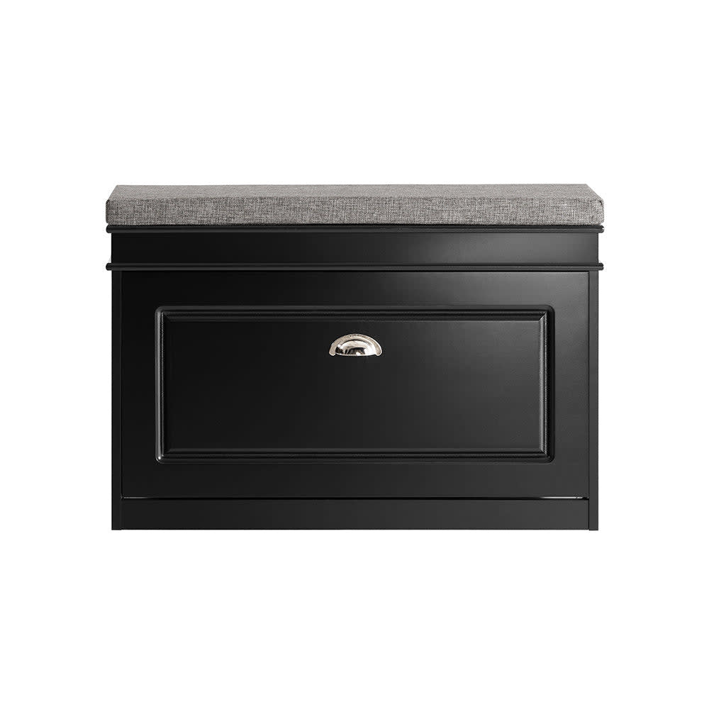 banc à chaussures avec - noir