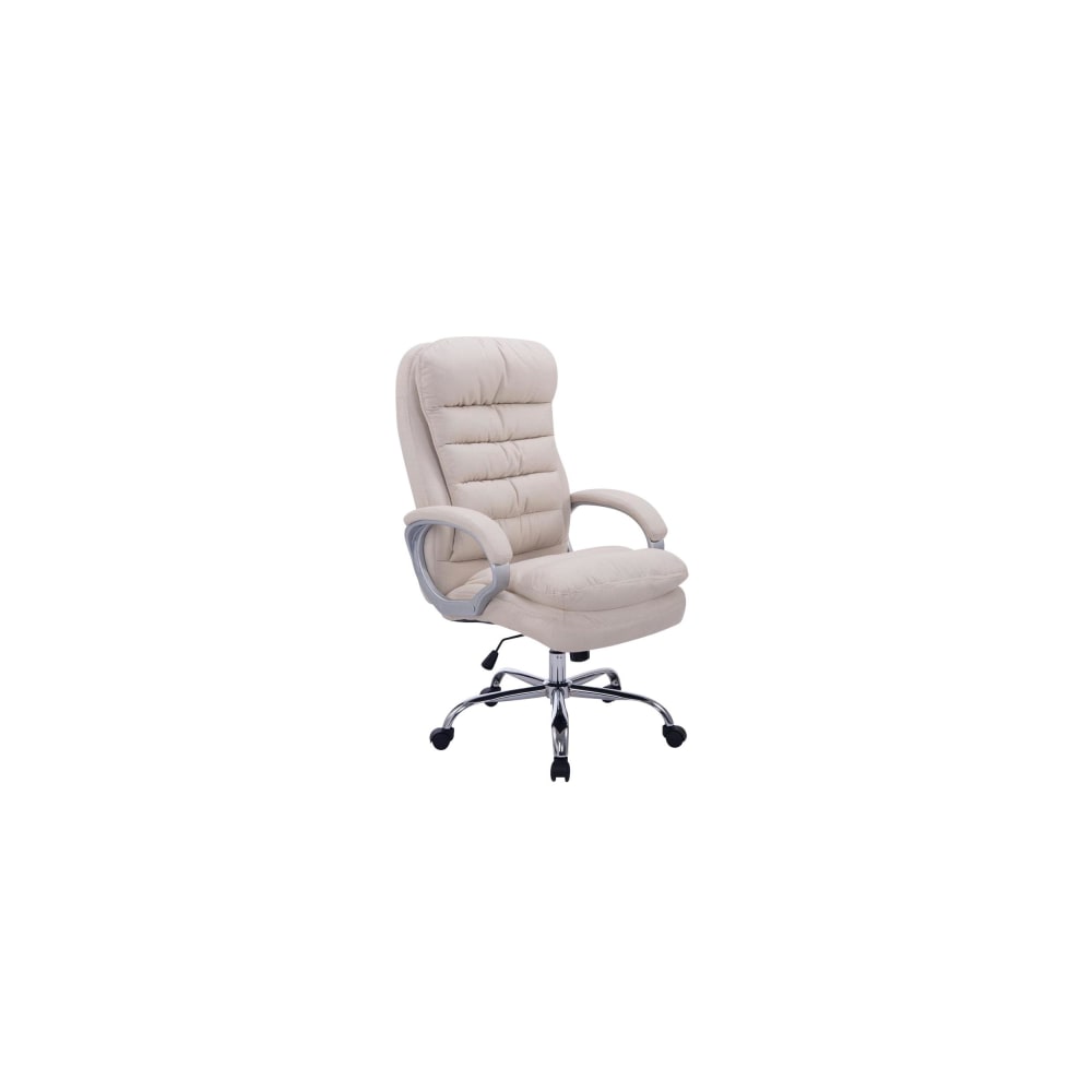 Chaise de bureau réglable pivotante en stoff Crème