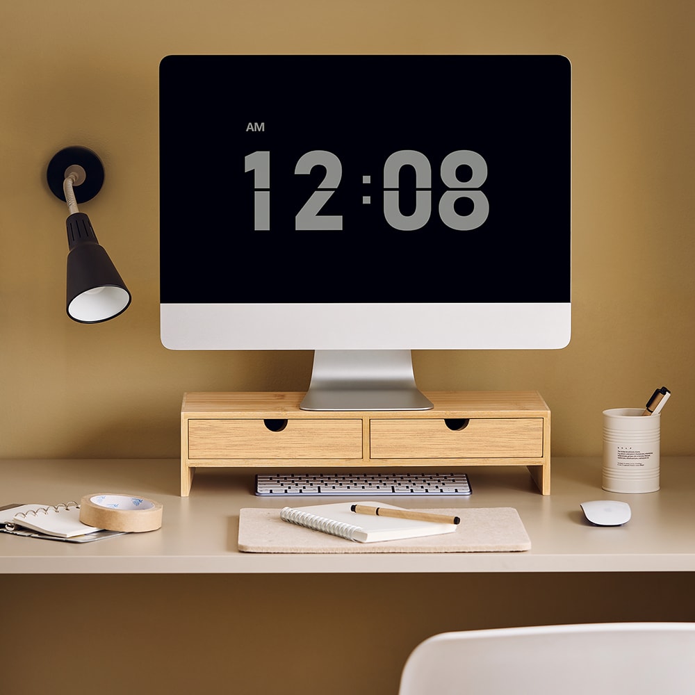 Soporte para monitor bambú color natural - Maisons du Monde