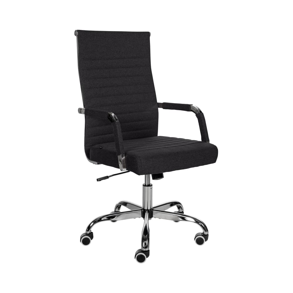 Chaise de bureau réglable pivotante en stoff Noir