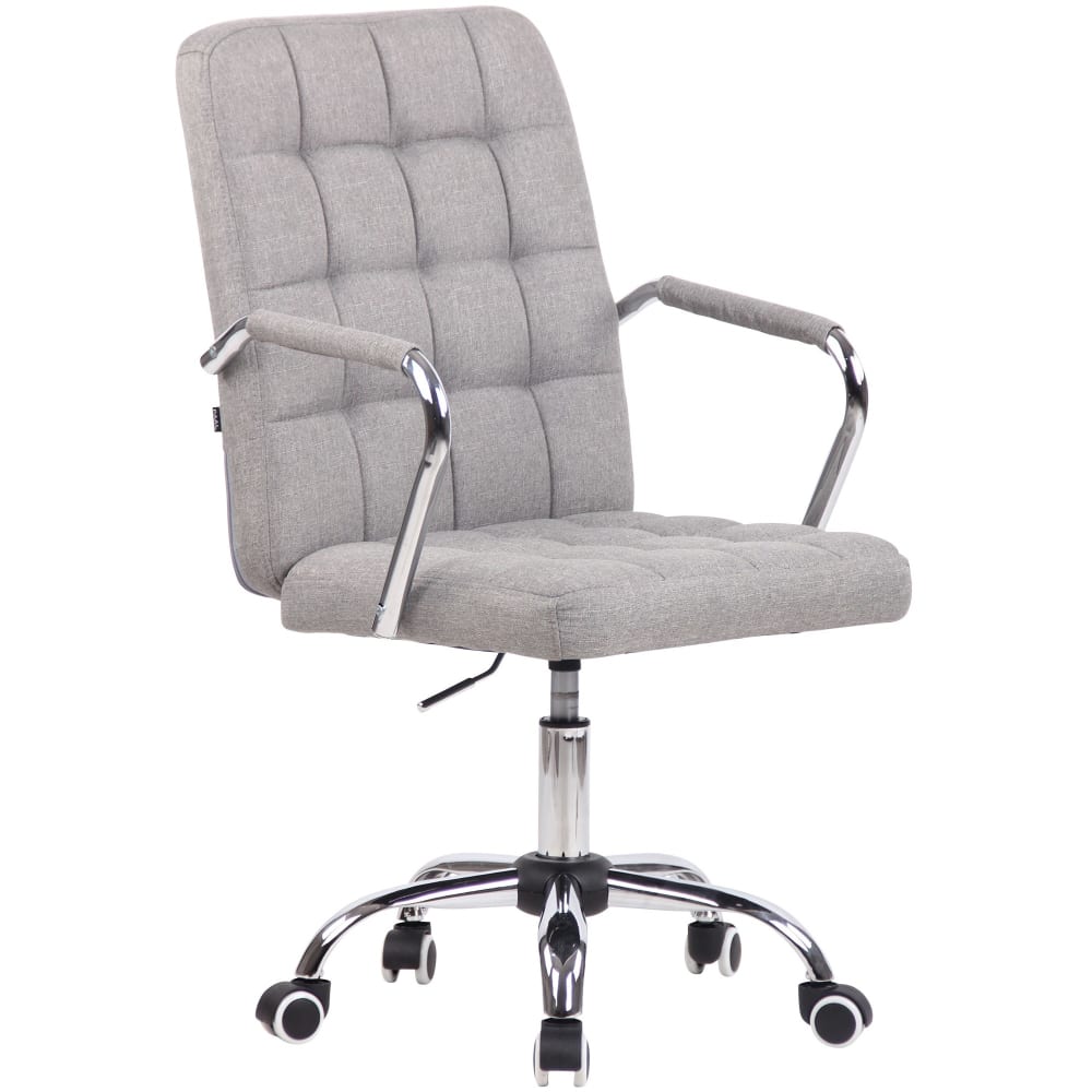 Silla de oficina giratoria regulable en tela gris - Maisons du Monde