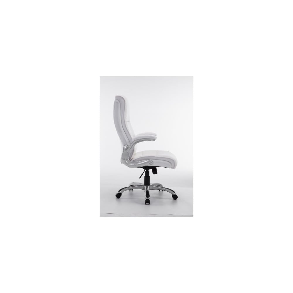 Silla de oficina giratoria regulable en Simil cuero Blanco - Maisons du Monde