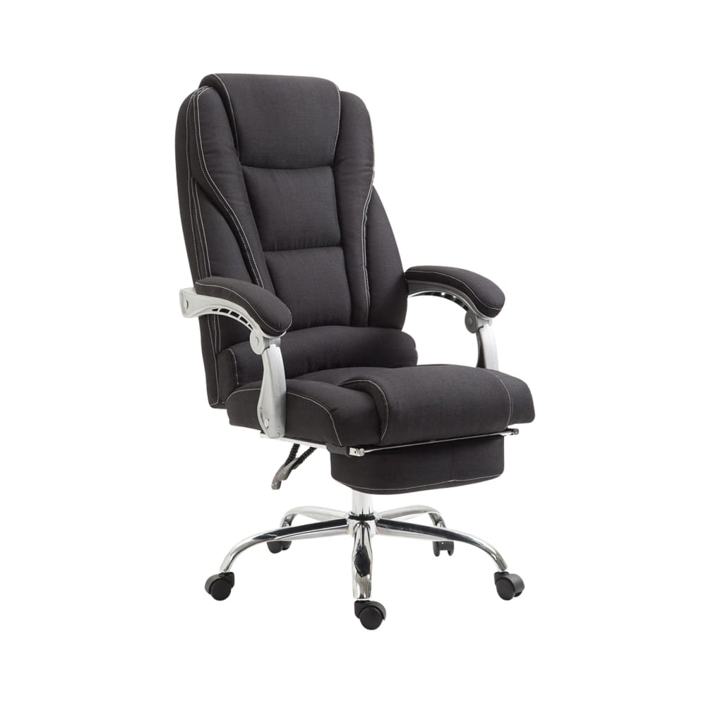 Chaise de bureau réglable pivotante en stoff Noir