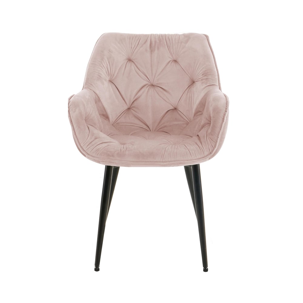 Sedia con seduta in Velluto Colore rosa - CLP