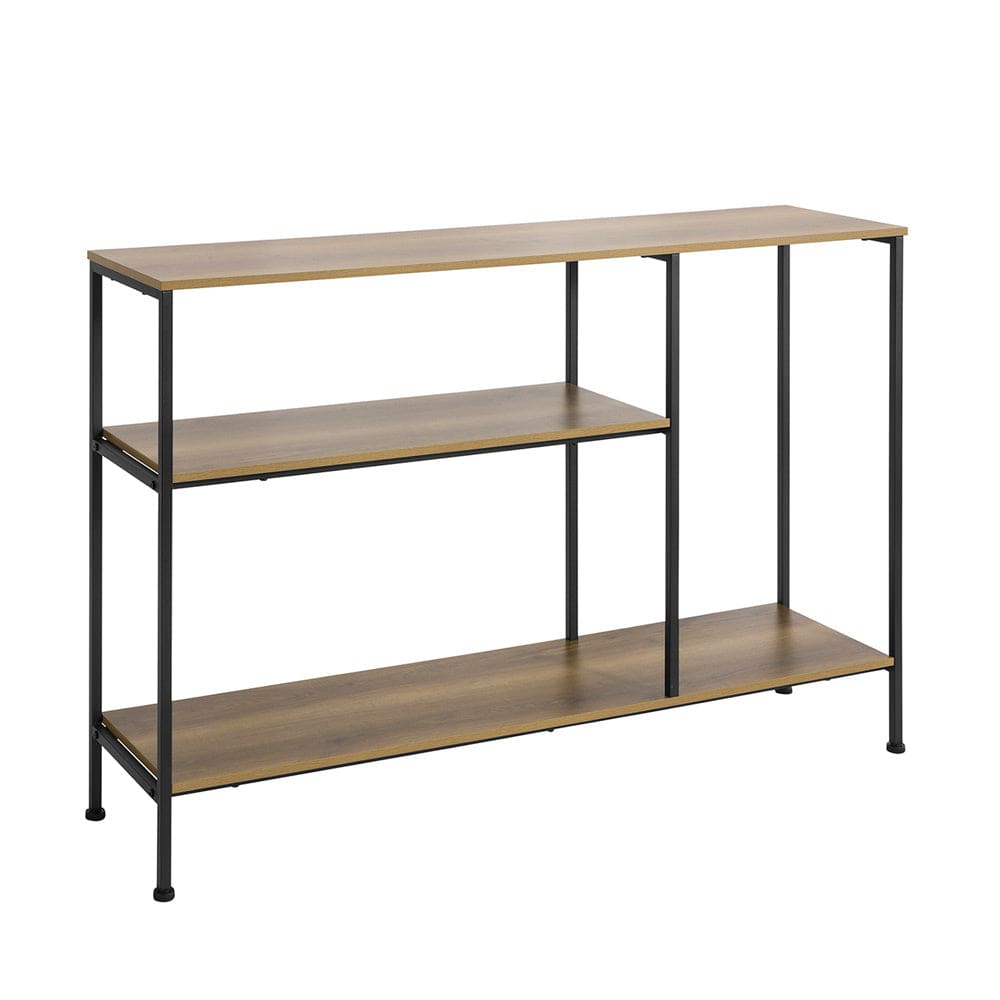 SoBuy Konsolentisch Holzwerkstoff Metall Vintage Braun Spanplatte