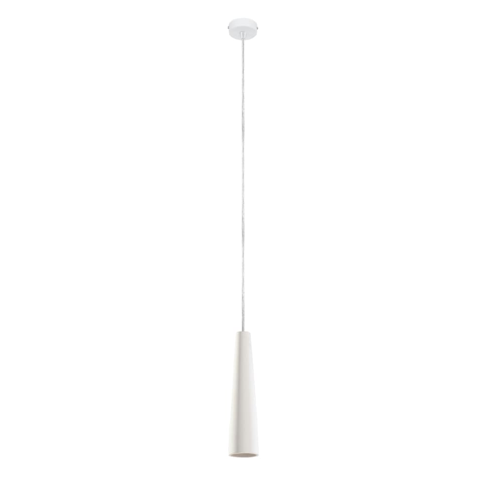 Lampe suspendue céramique blanche H 132