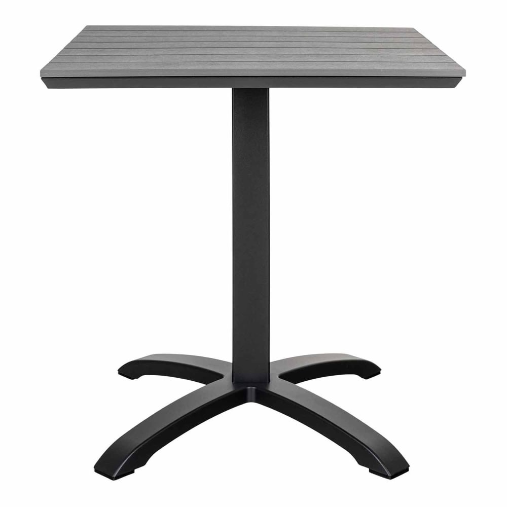 Table de jardin carrée 70 cm + 2 fauteuils