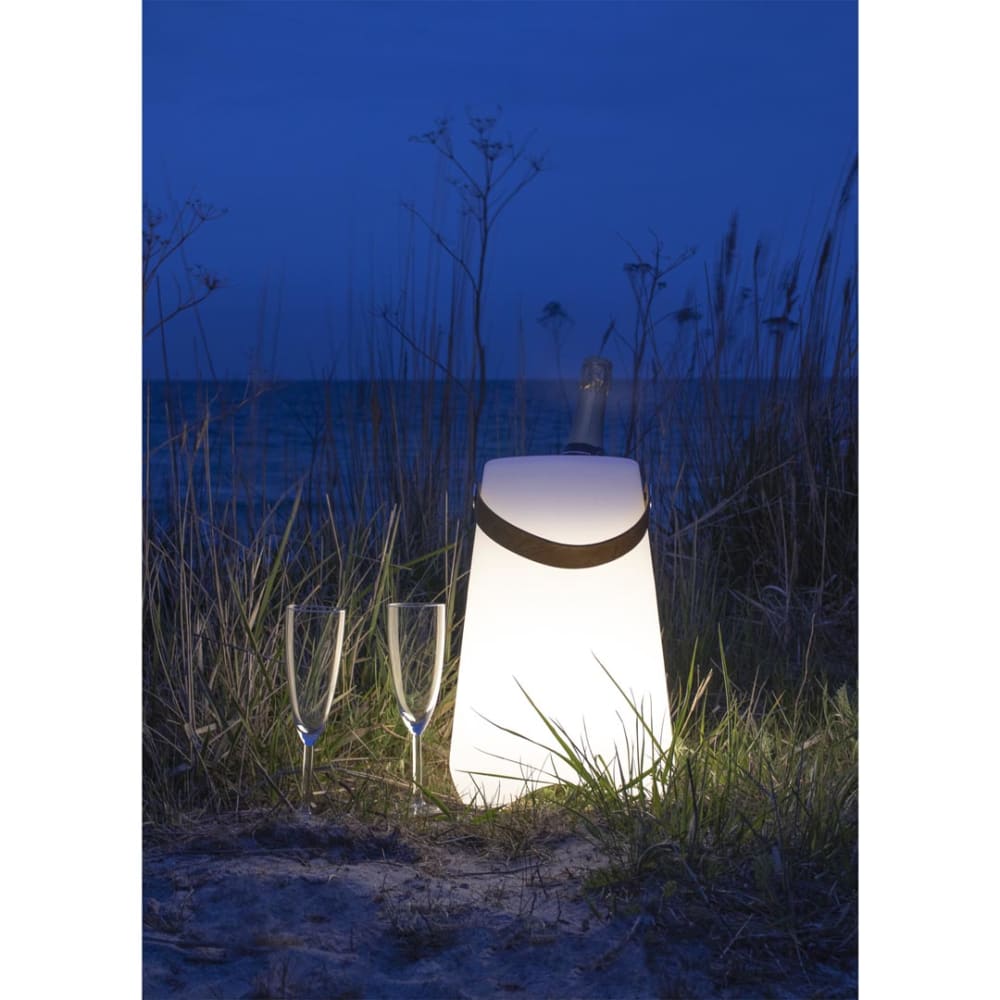 Lampe led seau à champagne 25x25x37,5 cm blanc — vue 4