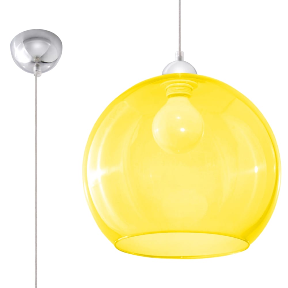 Suspension Acier jaune