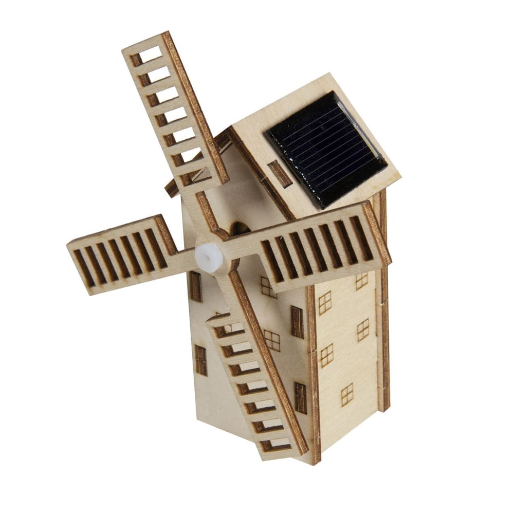 Youdoit Maquette moulin solaire à construire Beige Bois - 8x4x10cm