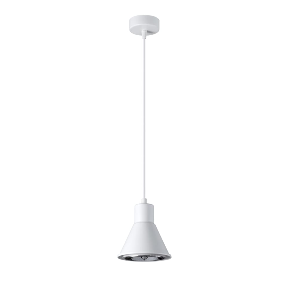 Lámpara de techo blanco acero alt. 120 cm