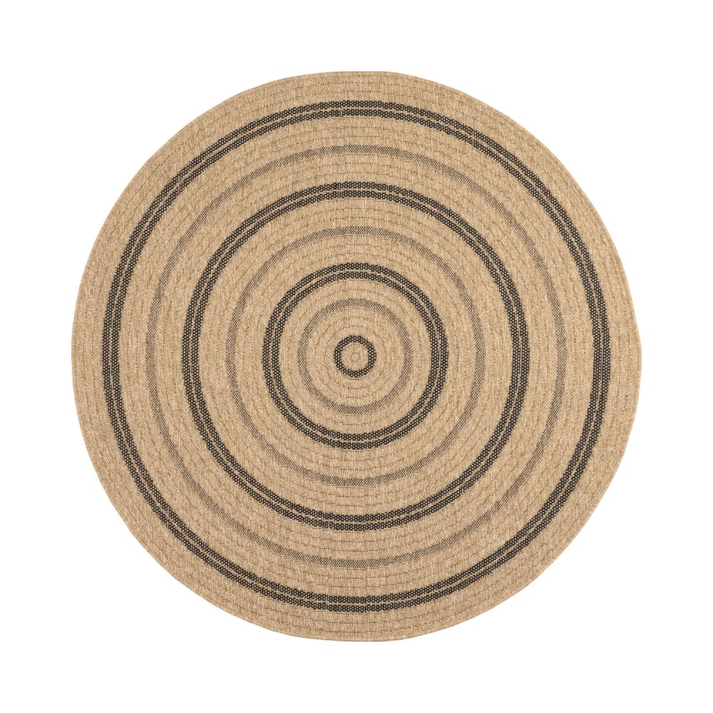 Tapis intérieur et extérieur naturel 120x120cm