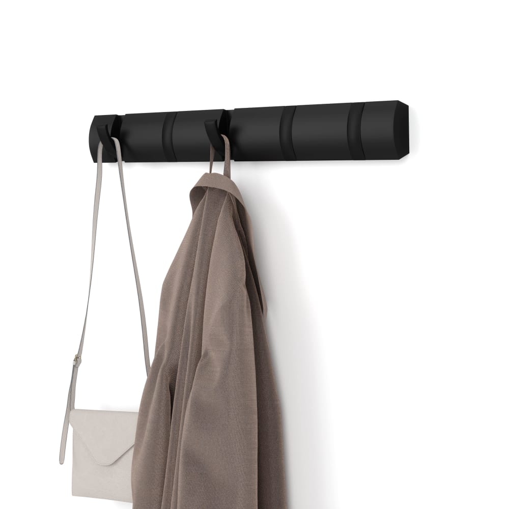 Umbra Porte manteaux flip 5 crochets noir style contemporain - Bois