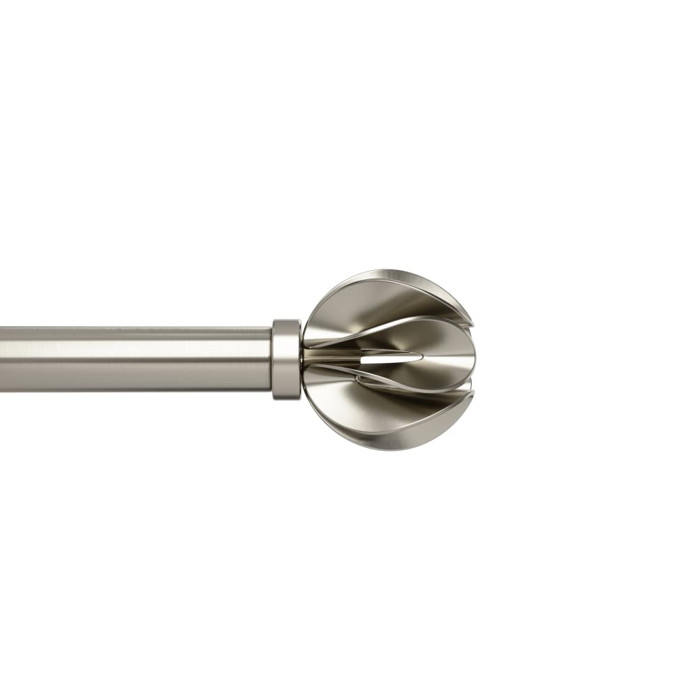 Tringle à rideaux extensible (107-305cm) D25mm nickel