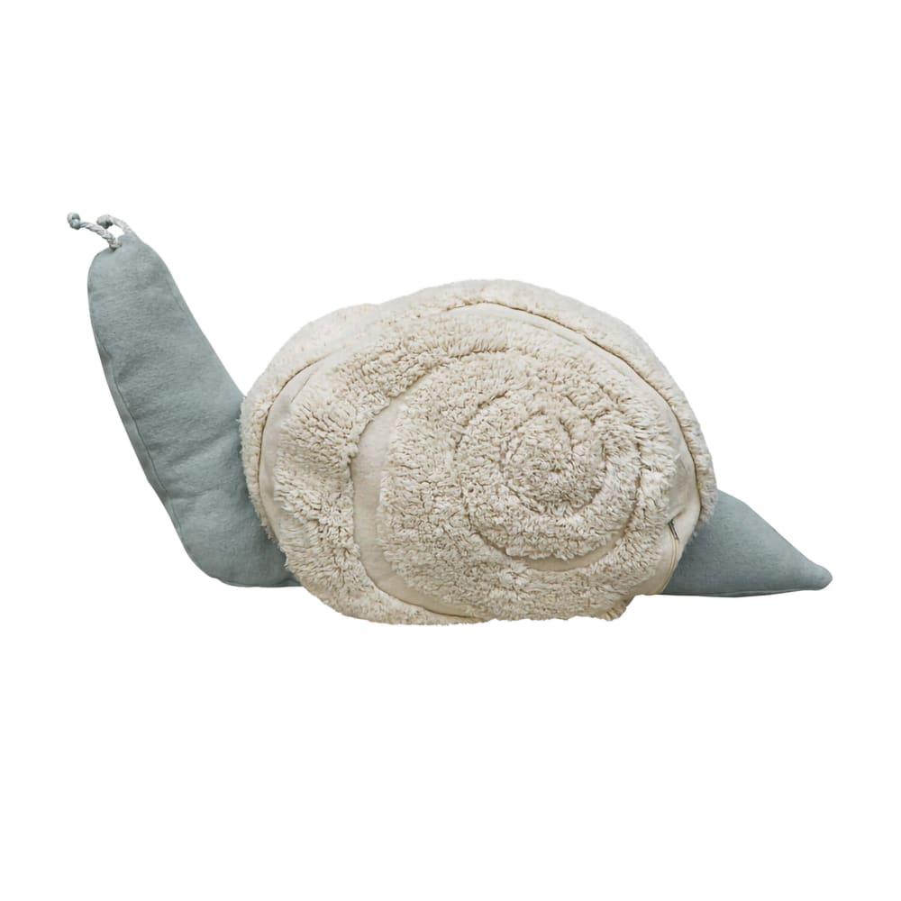 Pouf m. escargot, 35x95x45 - bleu ciel