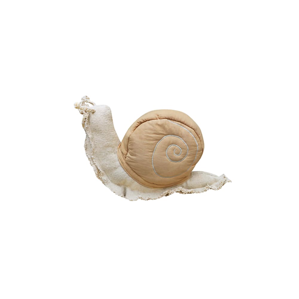 Lorena Canals Kissen Fauler Schnecke, 22x40x10cm, natürlich BEIGE BAUMWOLLE Kinder