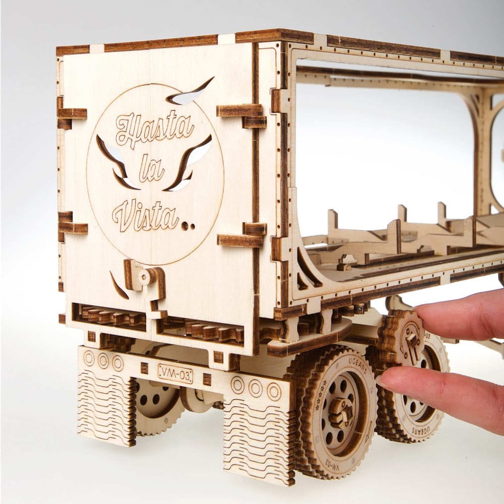 Maquette en bois 3d - remorque camion 36,5 cm - Maisons du Monde