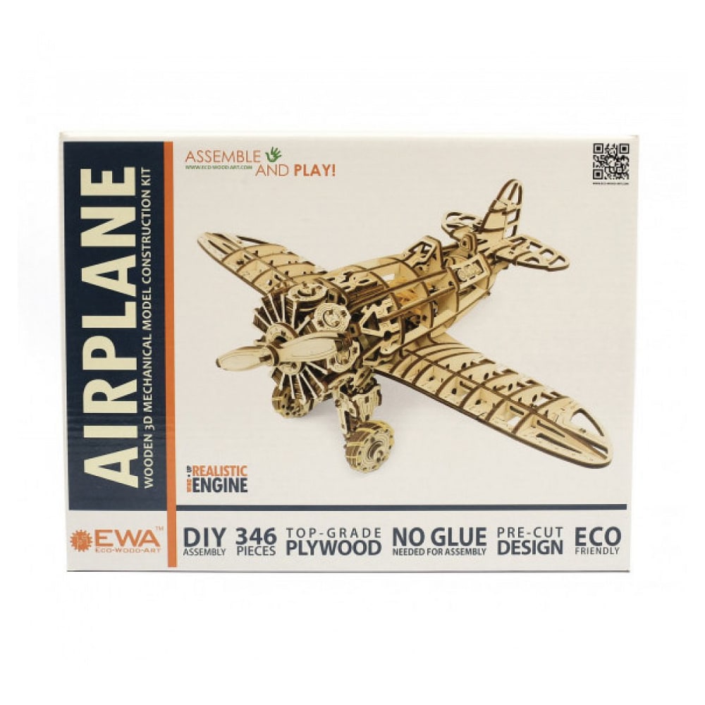 Graine Créative Maquette avion ewa collectionneurs en bois Orange Bois - 0x0x0cm