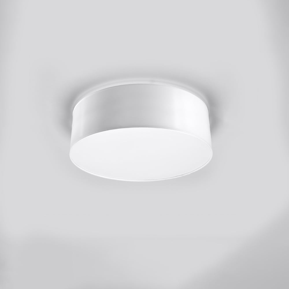 Plafonnier rond en acrylique, blanc L: 25cm — vue 3