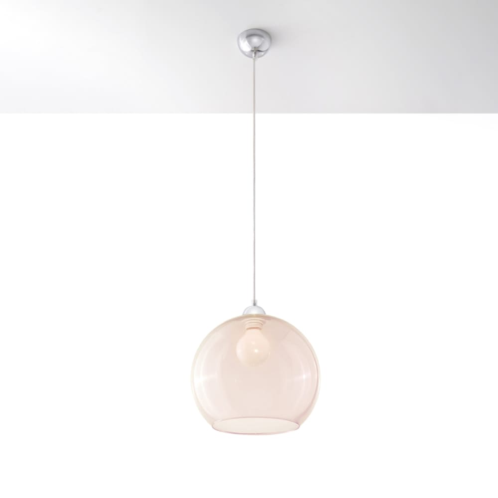 Suspension Acier Champagne E27 1 Ball — vue 3