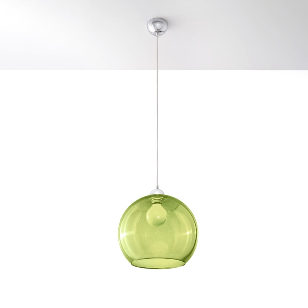 Suspension Acier Vert E27 1 Ball — vue 3