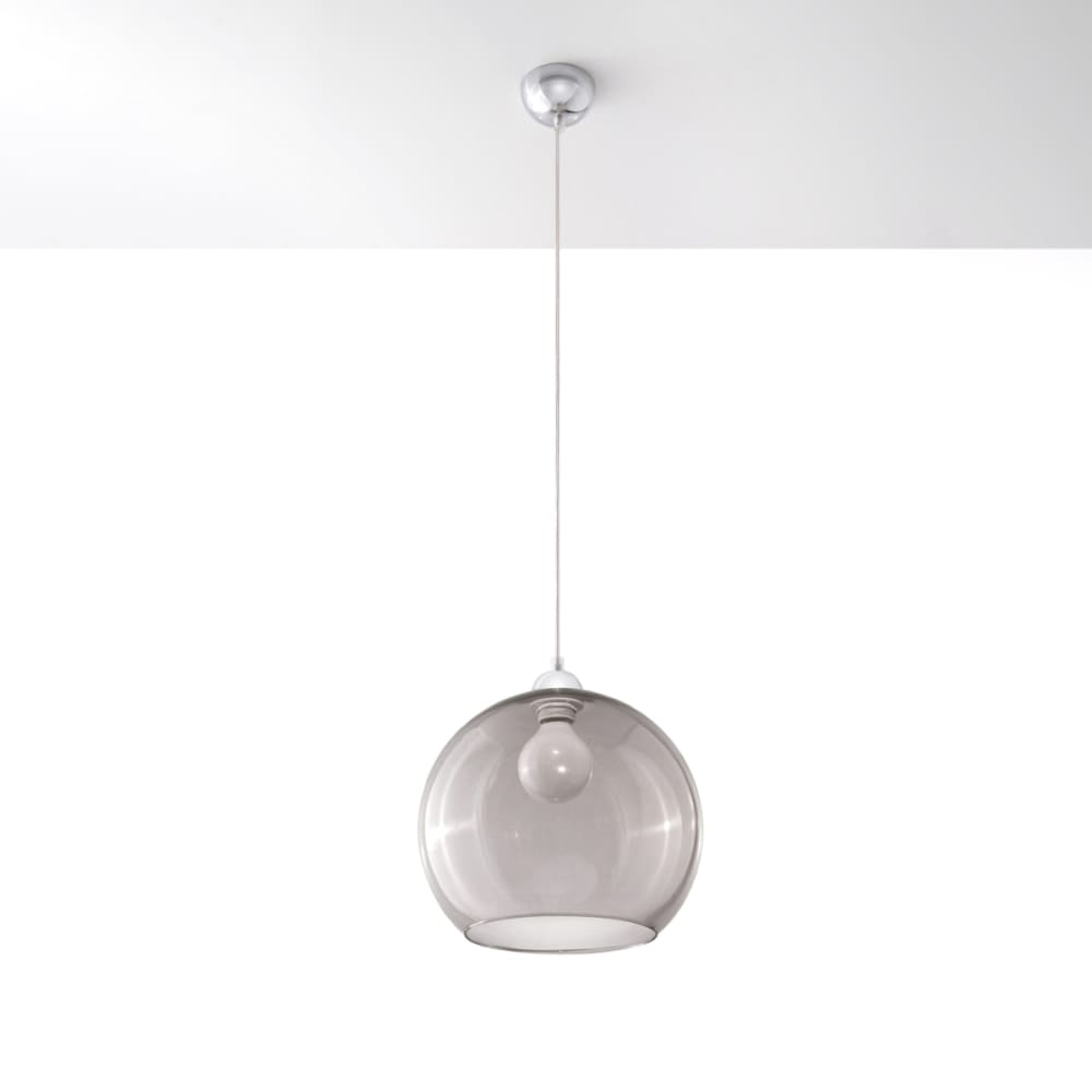 Suspension Acier Graphite E27 1 Ball — vue 3
