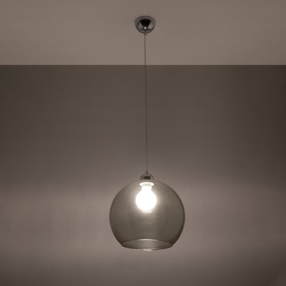Suspension Acier Graphite E27 1 Ball — vue 4