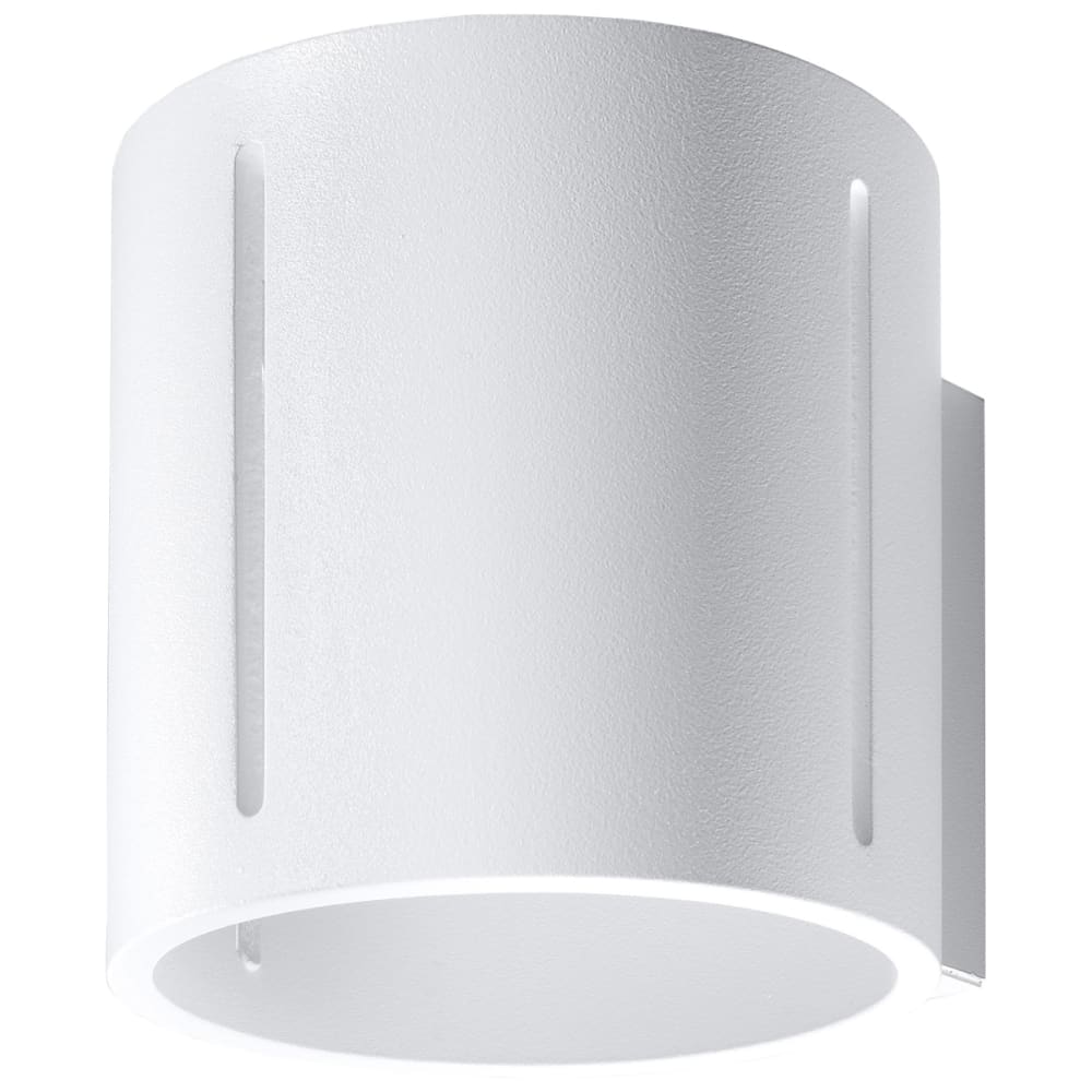 Applique aluminium blanc H 10 cm