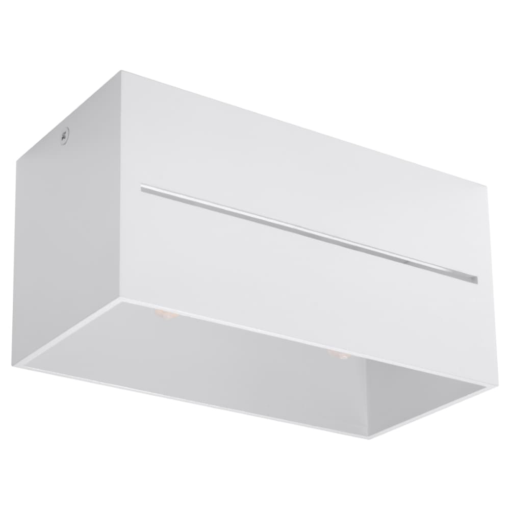 Lampada a soffitto bianca alluminio - Modello Classico chic - Alluminio