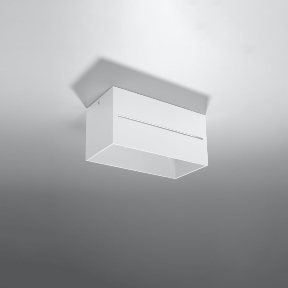 Lámpara de techo blanco aluminio alt. 10 cm - Maisons du Monde