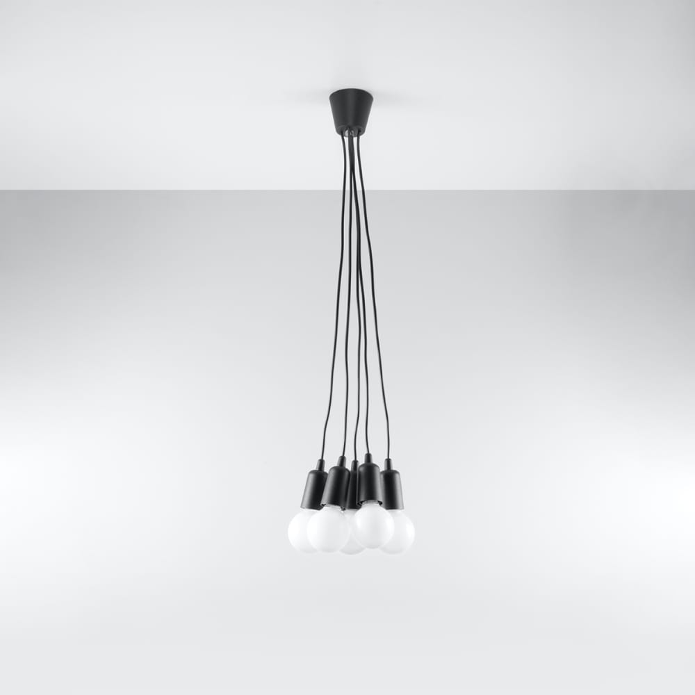 Suspension en acrylique, noir L: 25cm — vue 3