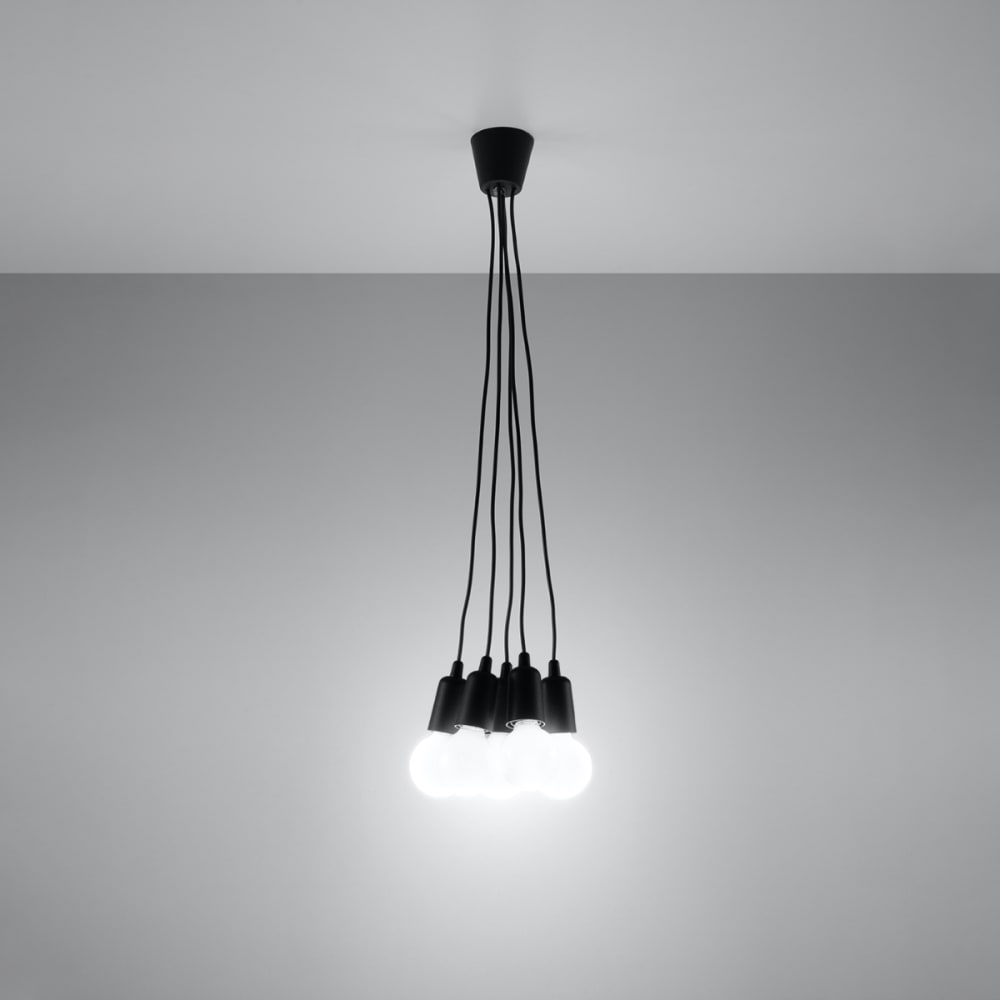 Suspension en acrylique, noir L: 25cm — vue 4